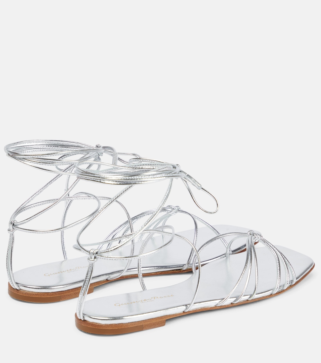 Sandali Sylvie in pelle metallizzata | Gianvito Rossi