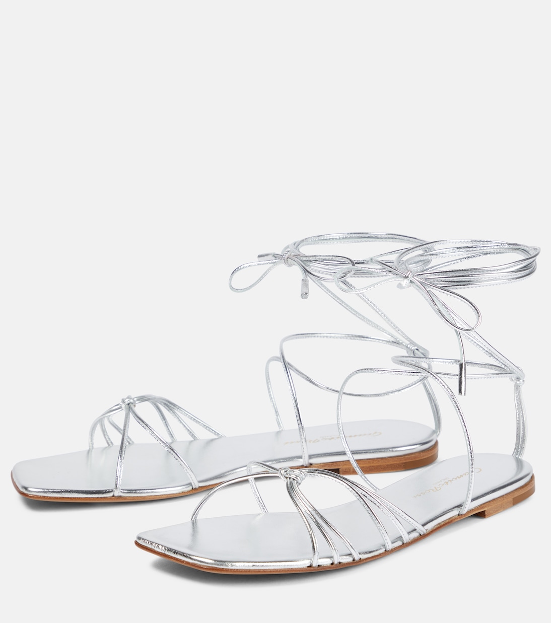 Sandali Sylvie in pelle metallizzata | Gianvito Rossi