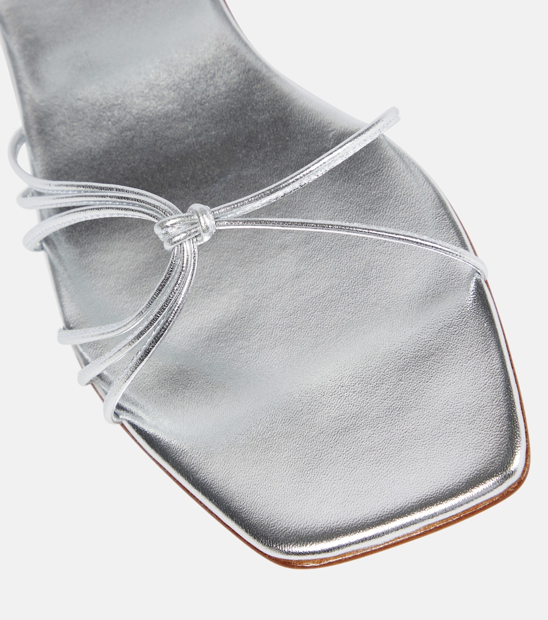 Sandali Sylvie in pelle metallizzata | Gianvito Rossi