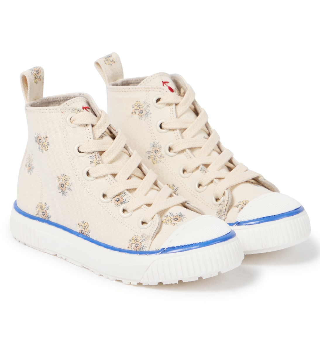 Angelica canvas high-top sneakers | Bonpoint