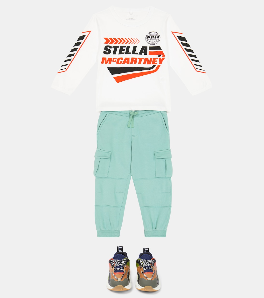 Top in cotone con stampa del logo | Stella McCartney Kids