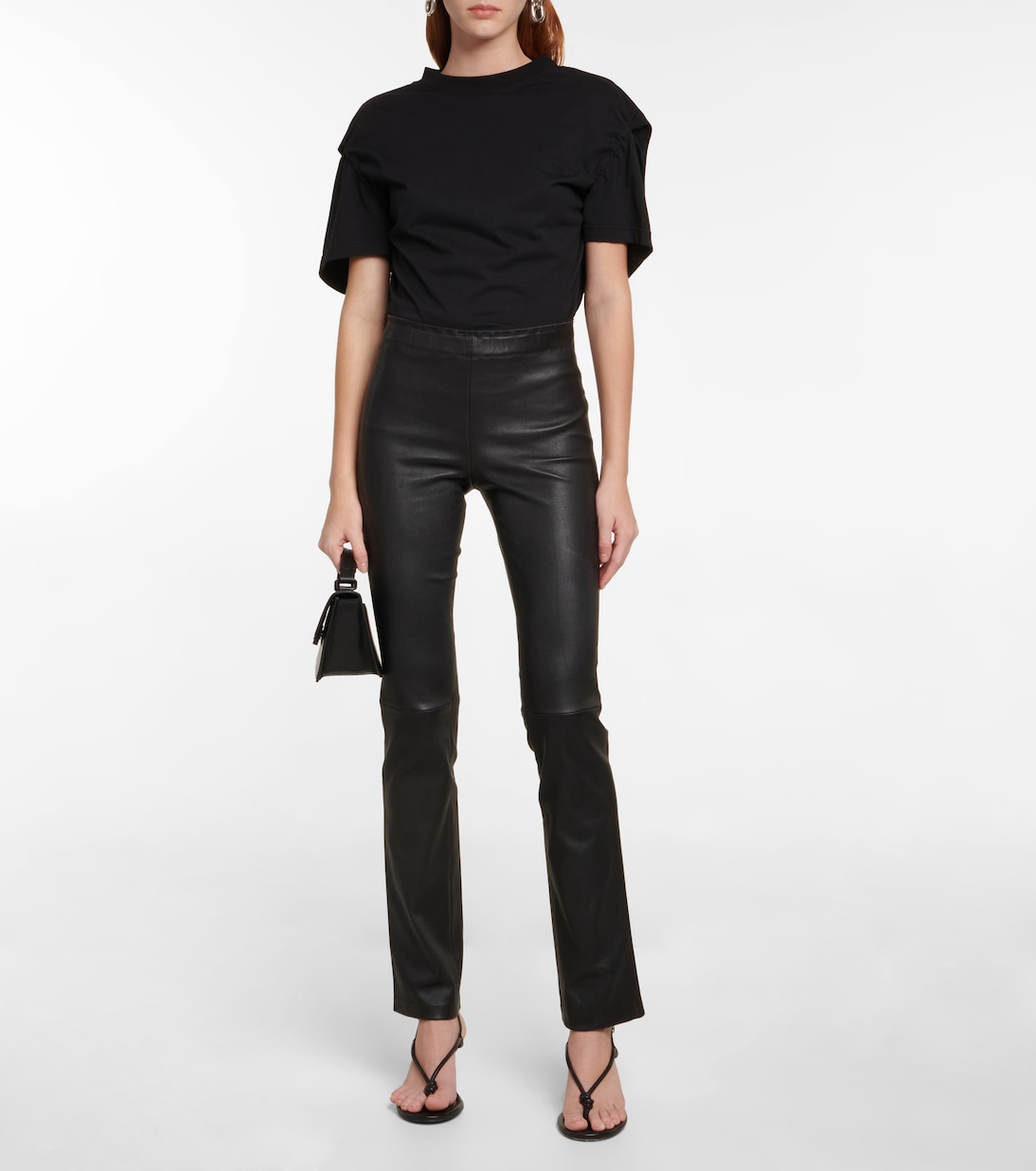 Cropped-Hose aus Leder | Stouls