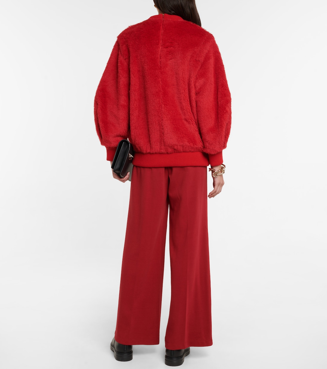 Sudadera Carmine de teddy en mezcla de lana | Max Mara