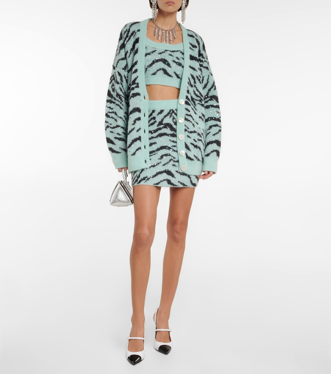 Embellished jacquard cardigan | Alessandra Rich
