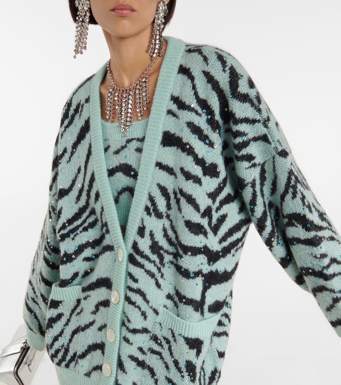 Embellished jacquard cardigan | Alessandra Rich