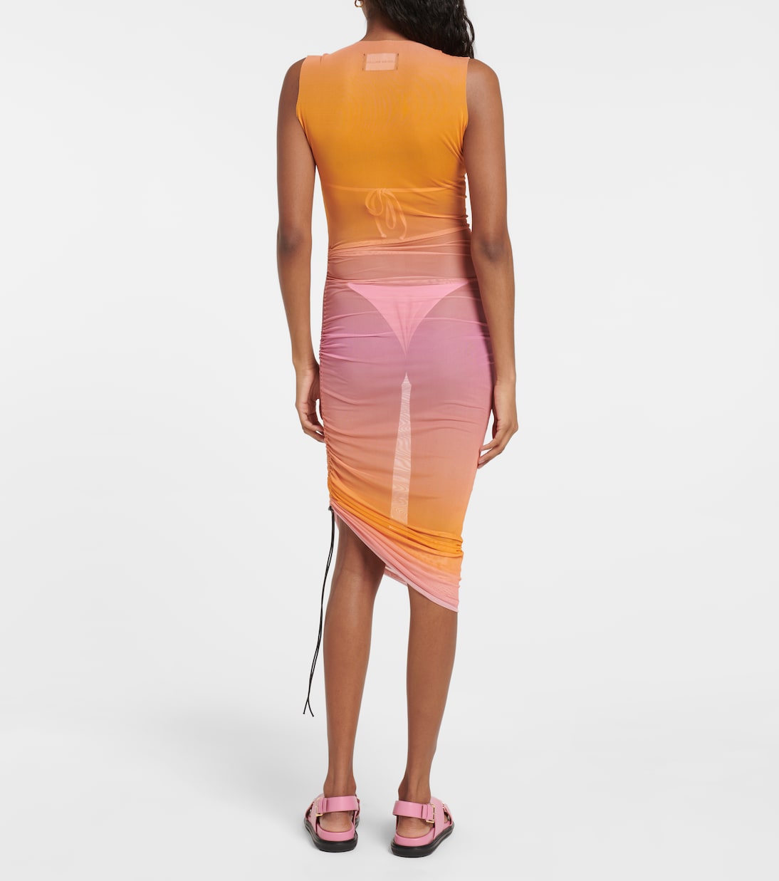 Ruched midi dress | Louisa Ballou