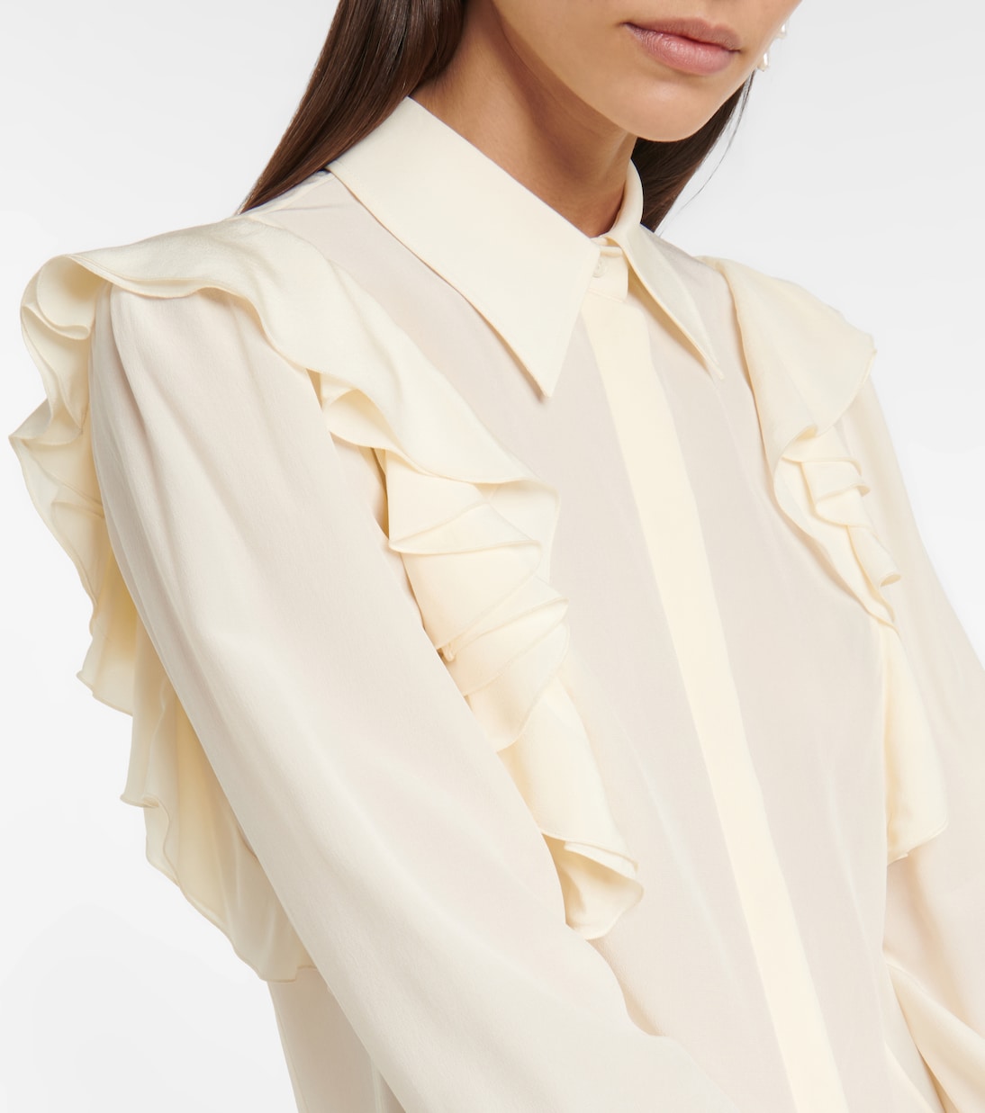 Blusa in seta con volant | Chloé