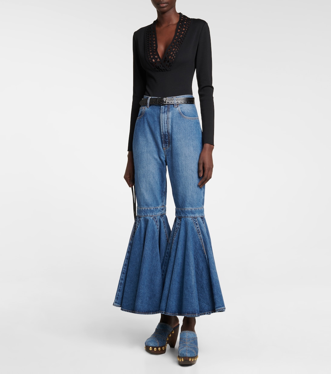 Le Sabot denim mules | Alaïa