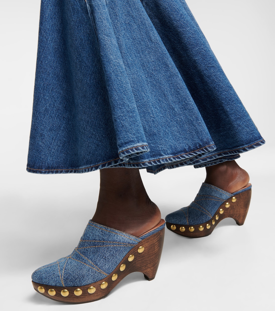 Le Sabot denim mules | Alaïa
