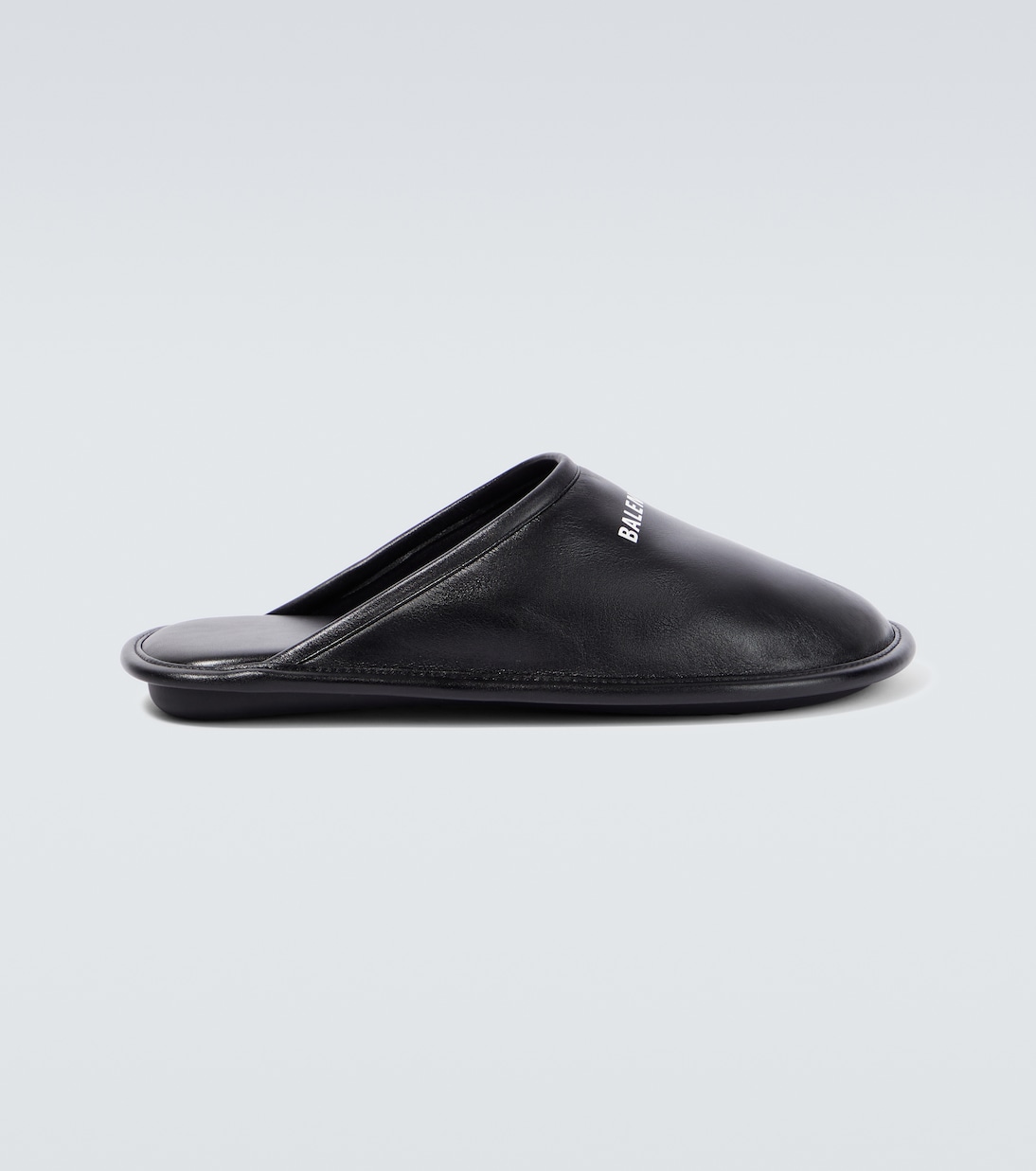 Balenciaga leather slippers deals