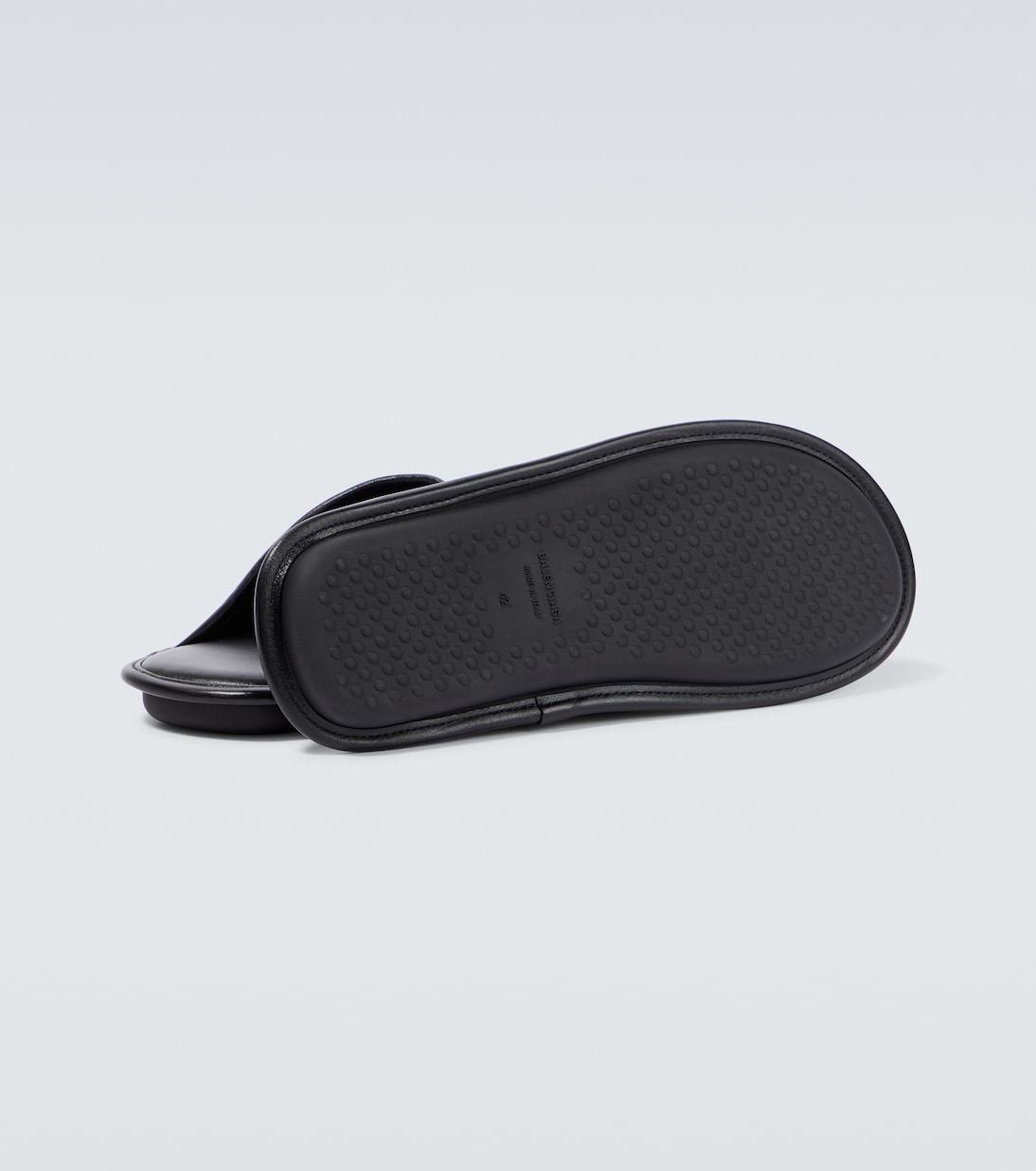 Slippers en cuir à logo | Balenciaga