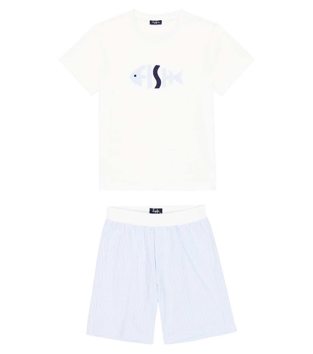 Cotton T-shirt and shorts set | Il Gufo