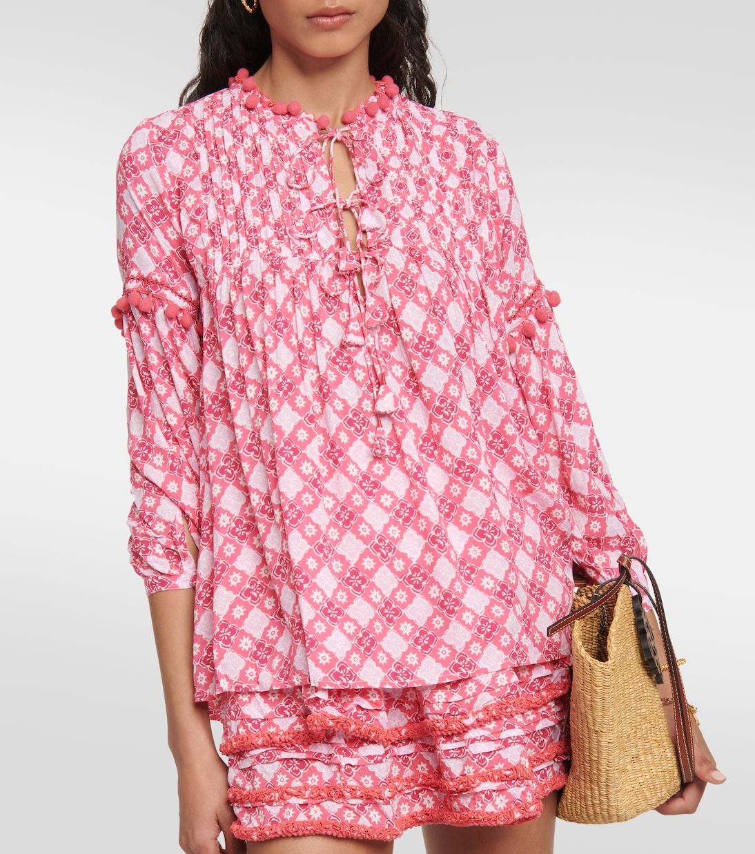 Bedruckte Bluse Clara | Poupette St Barth