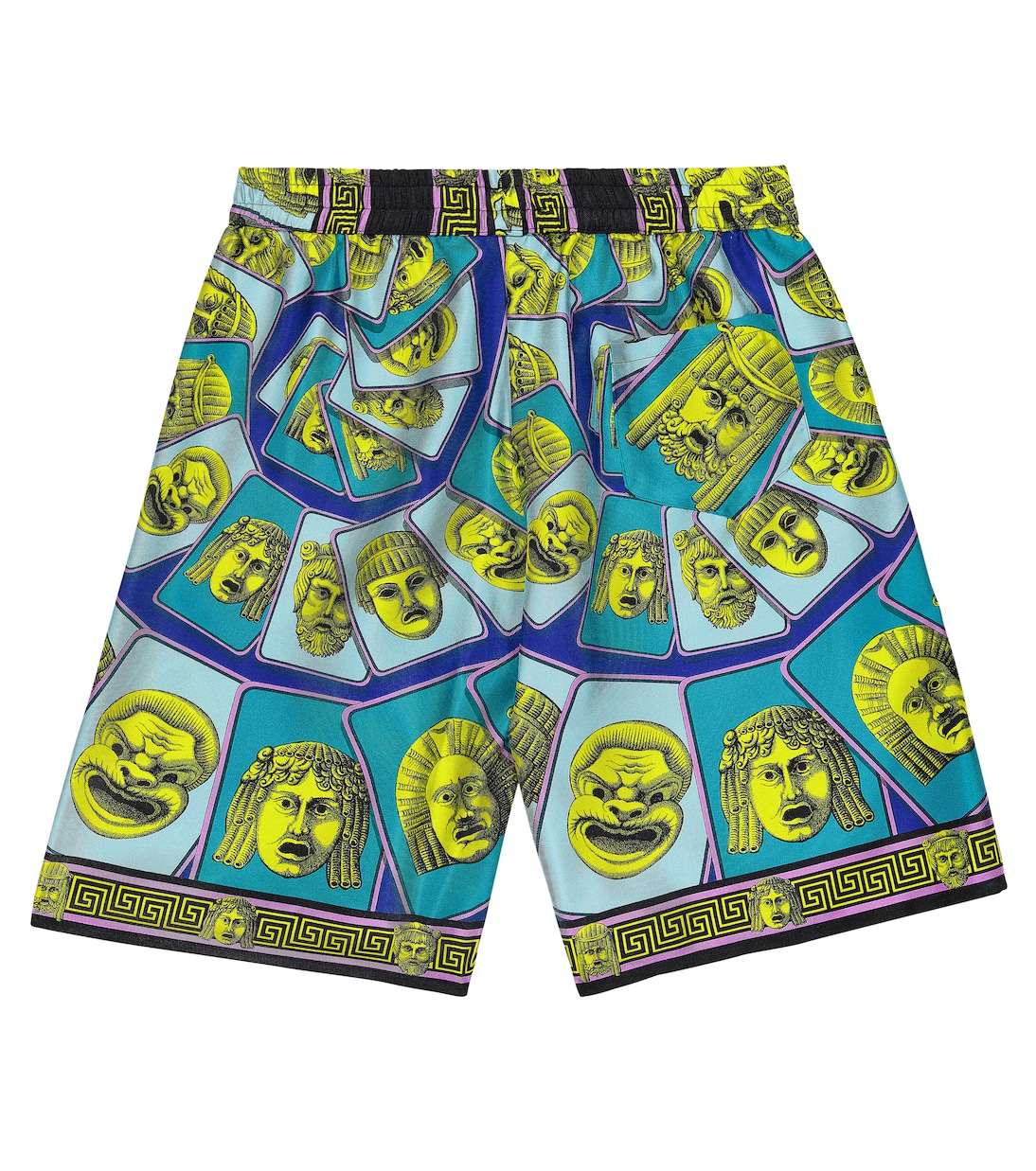 Short Le Maschere en soie | Versace Kids