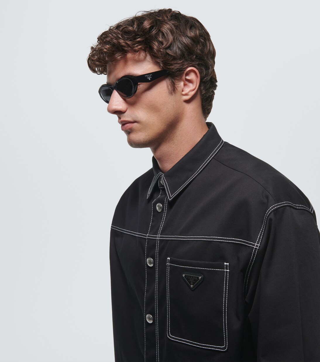 Linea Rossa rectangular sunglasses | Prada