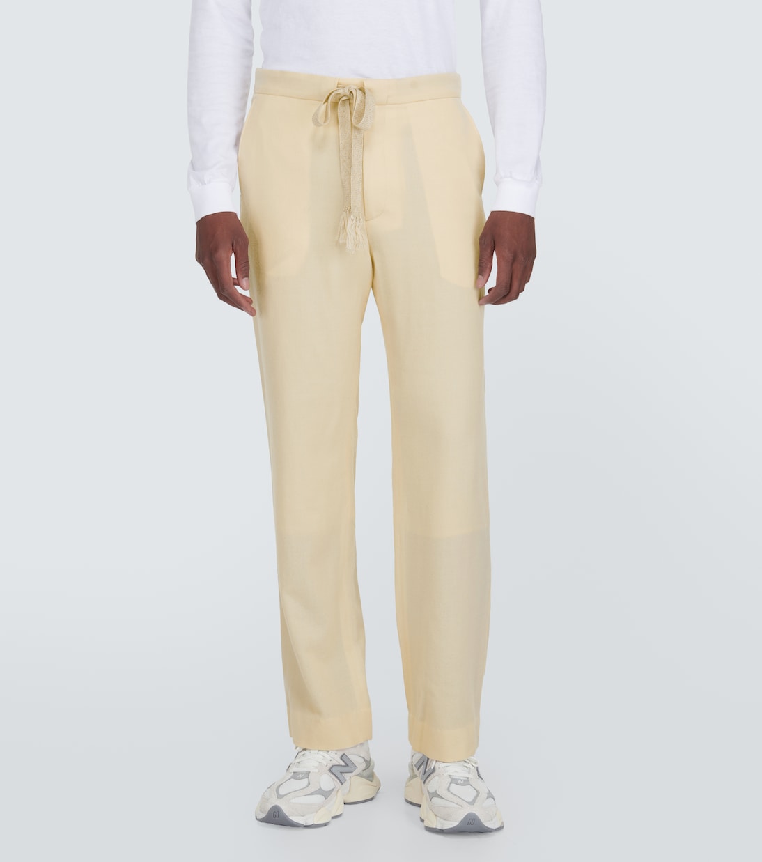 Pantalones rectos de lana | Auralee