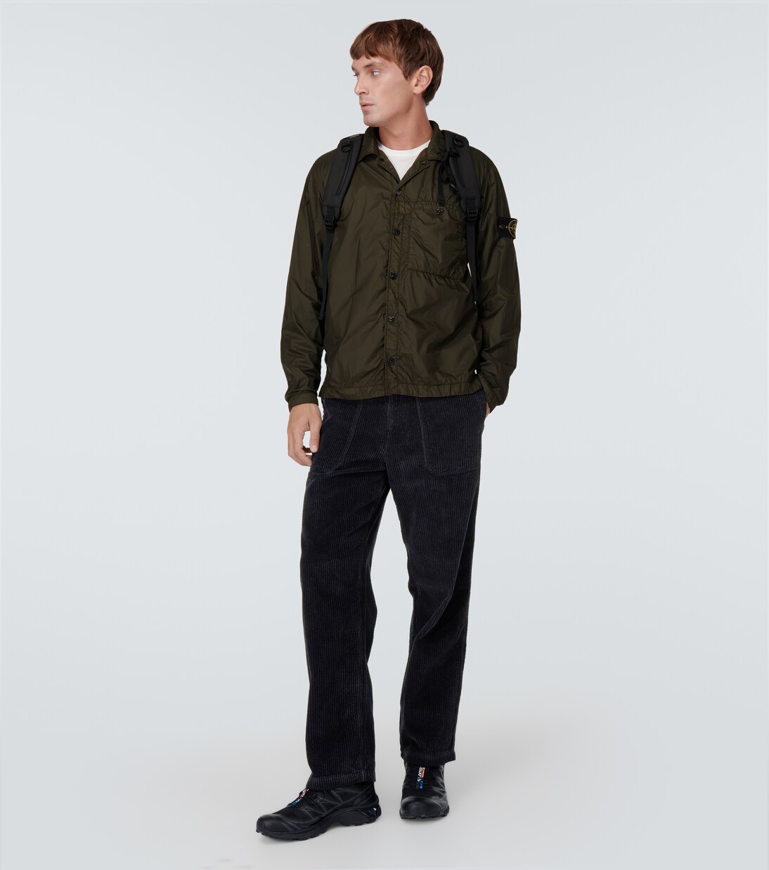 Pantaloni regular in velluto a coste | Stone Island
