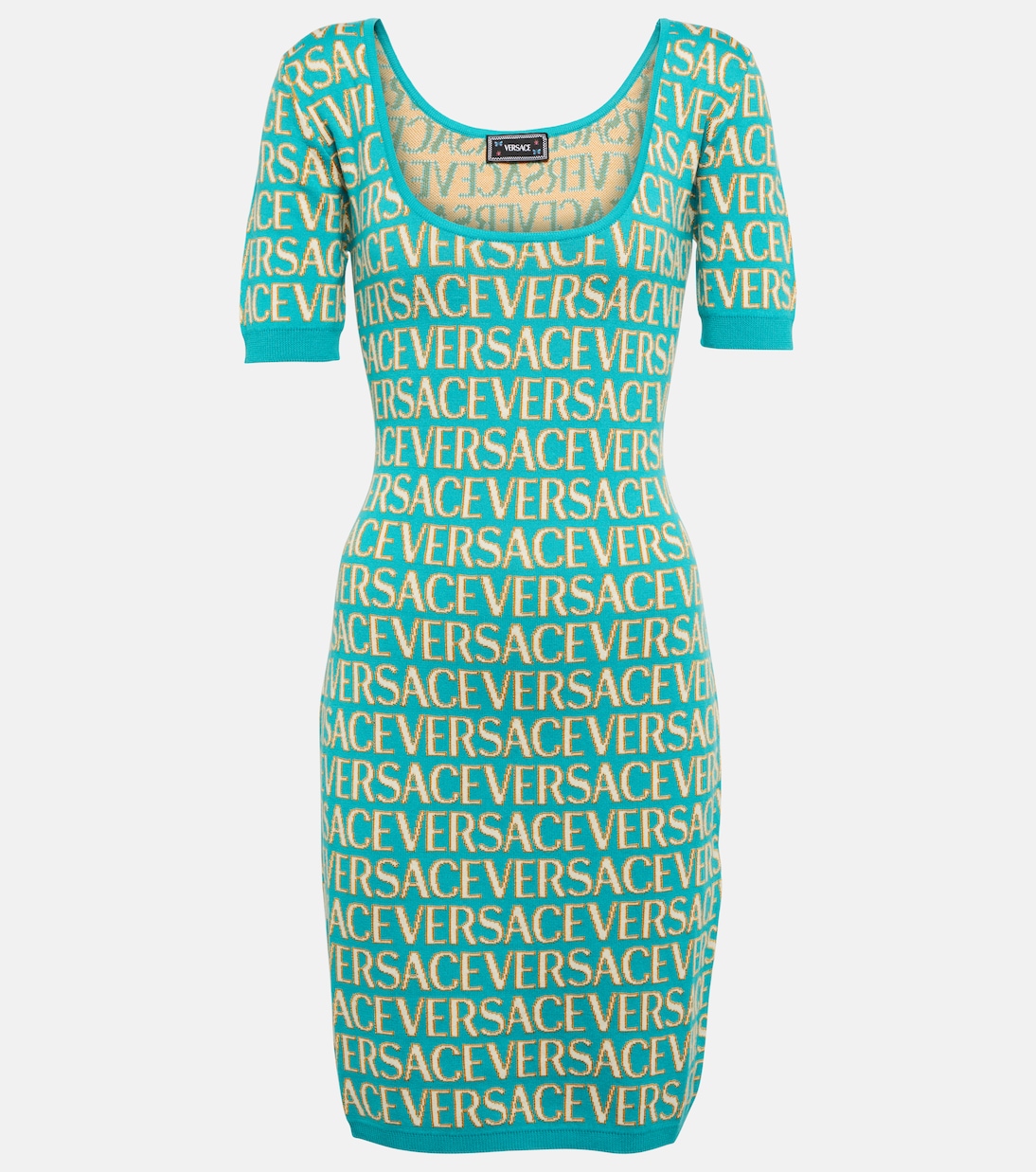 Versace Allover intarsia minidress | Versace