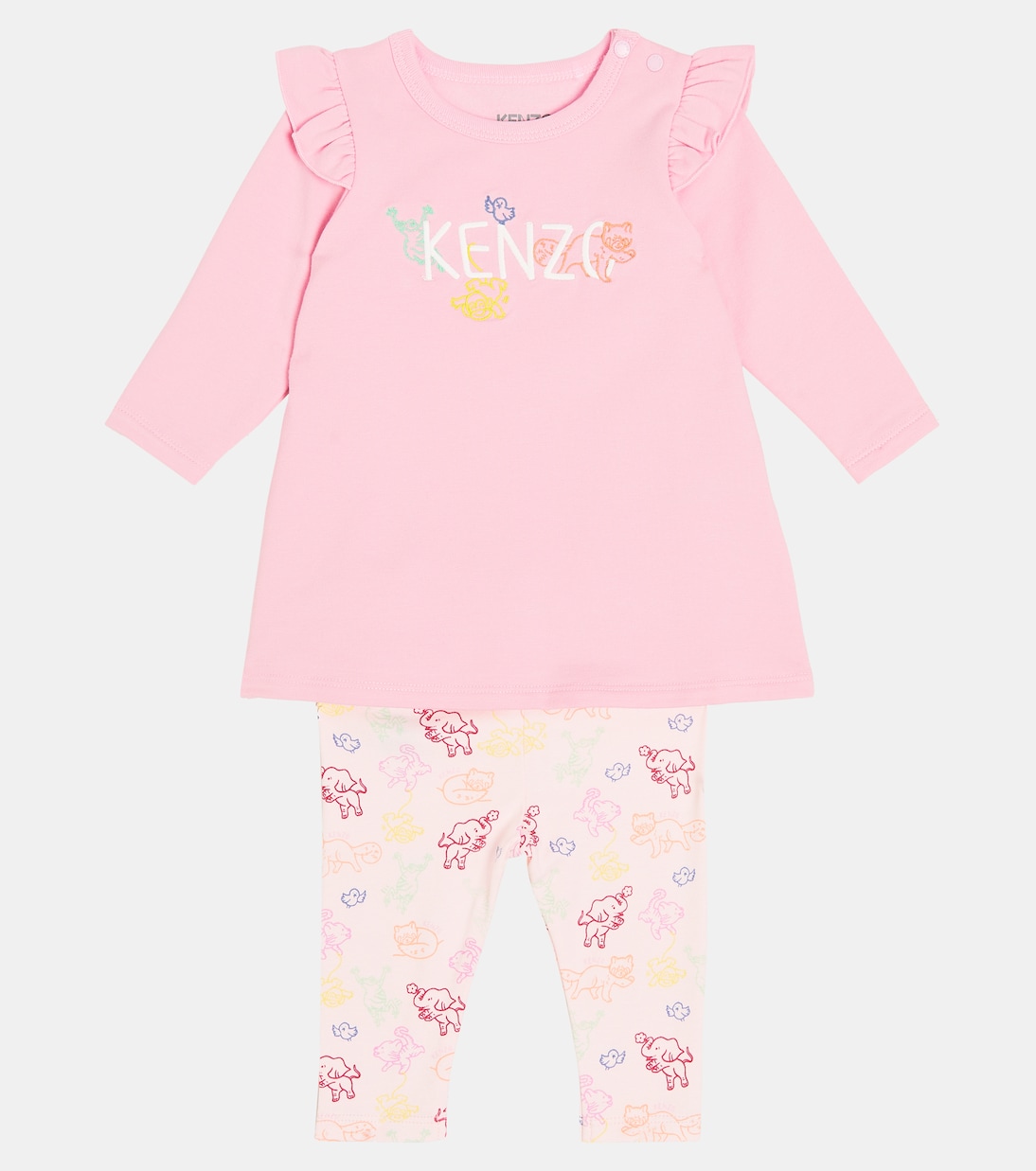 Bebé - set de vestido, leggings y diadema de algodón | Kenzo Kids