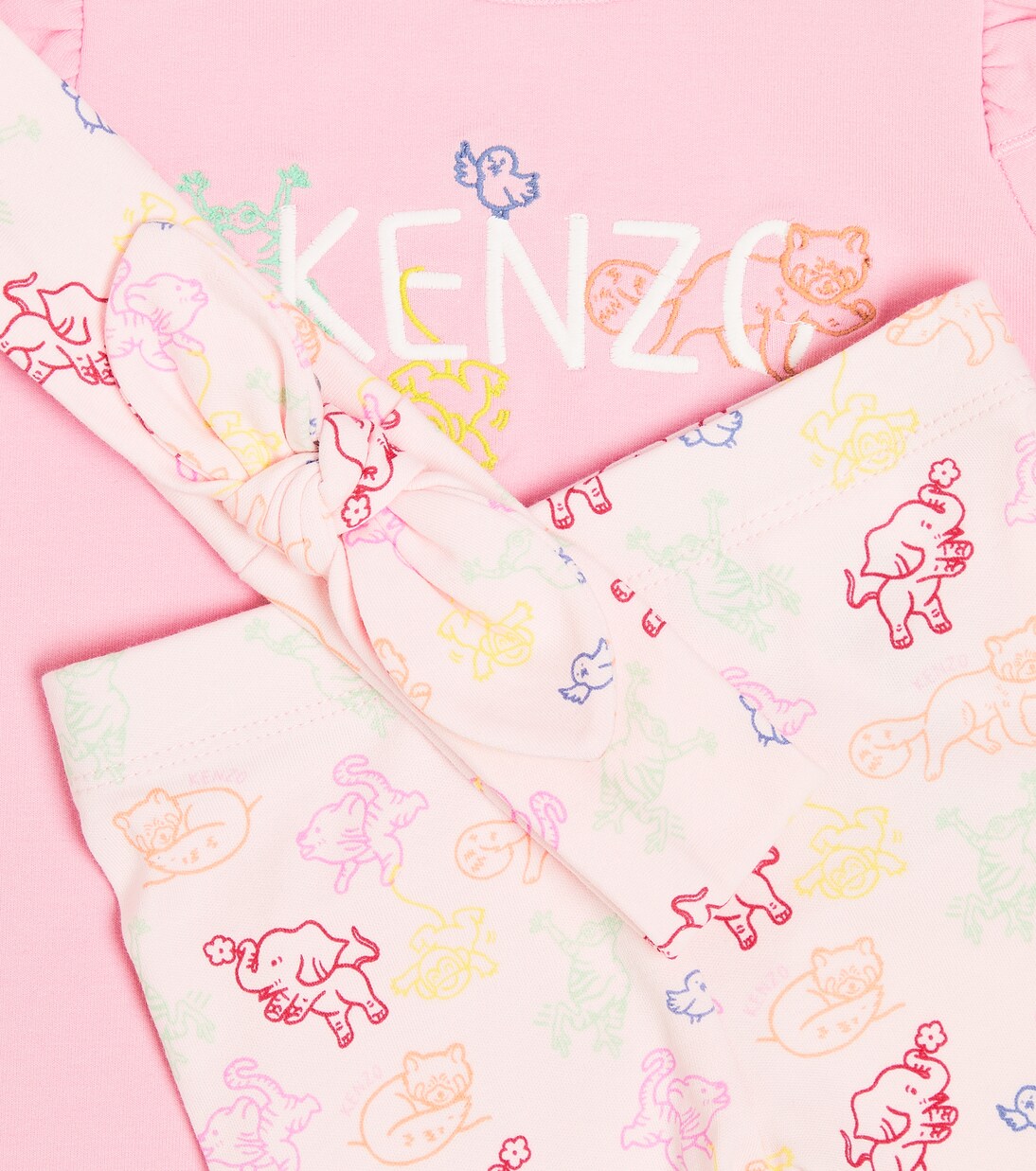 Bebé - set de vestido, leggings y diadema de algodón | Kenzo Kids