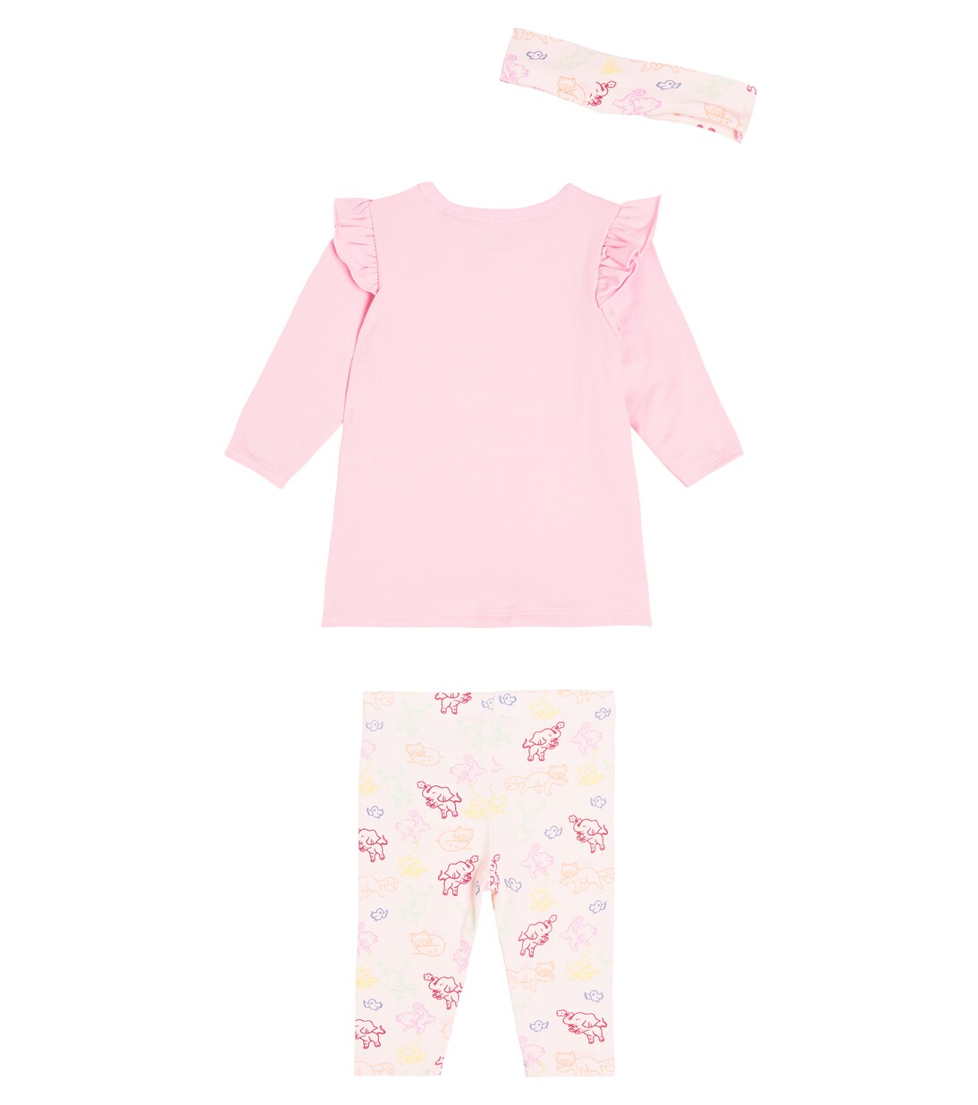 Bebé - set de vestido, leggings y diadema de algodón | Kenzo Kids