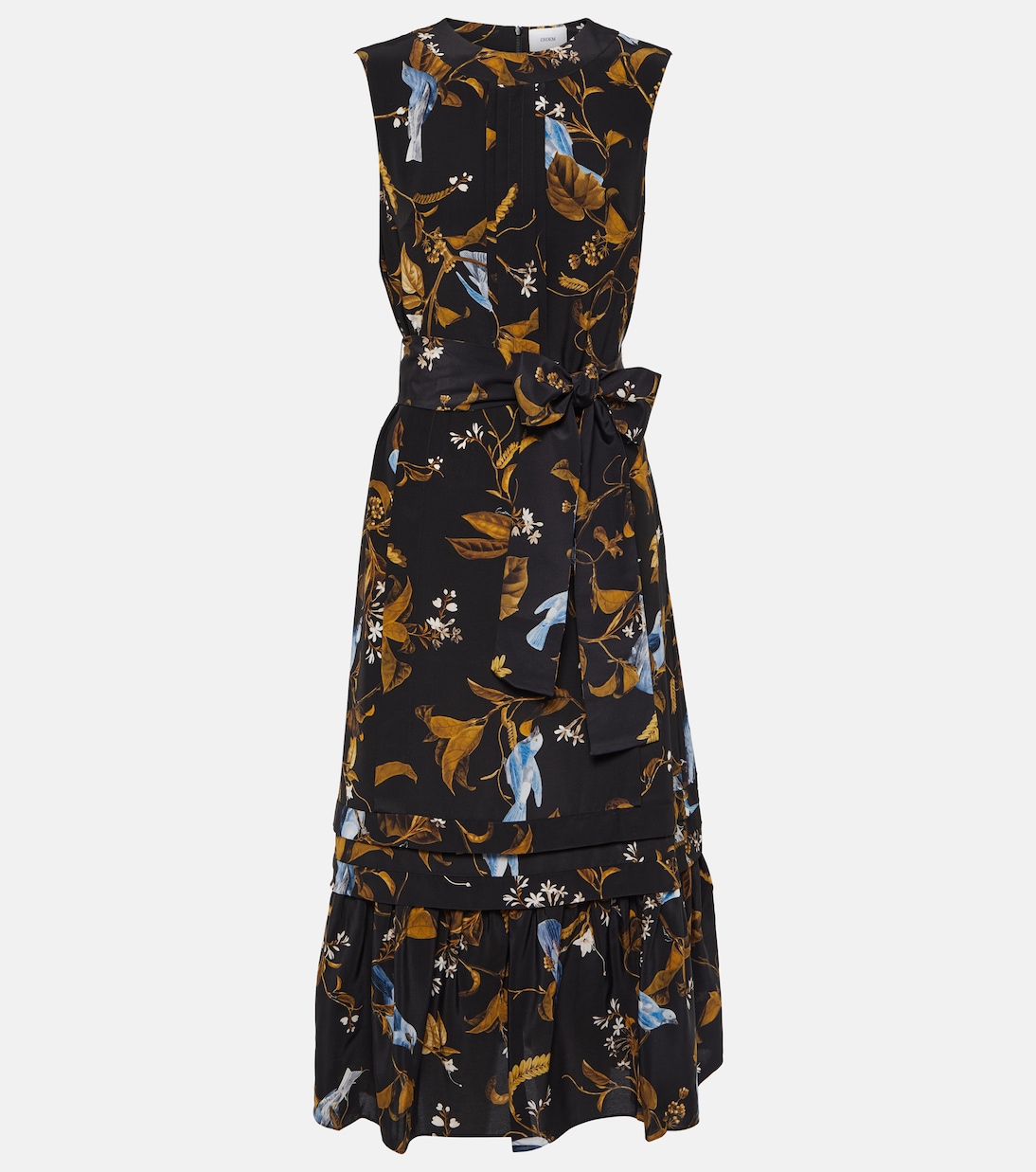 Printed silk midi dress | Erdem