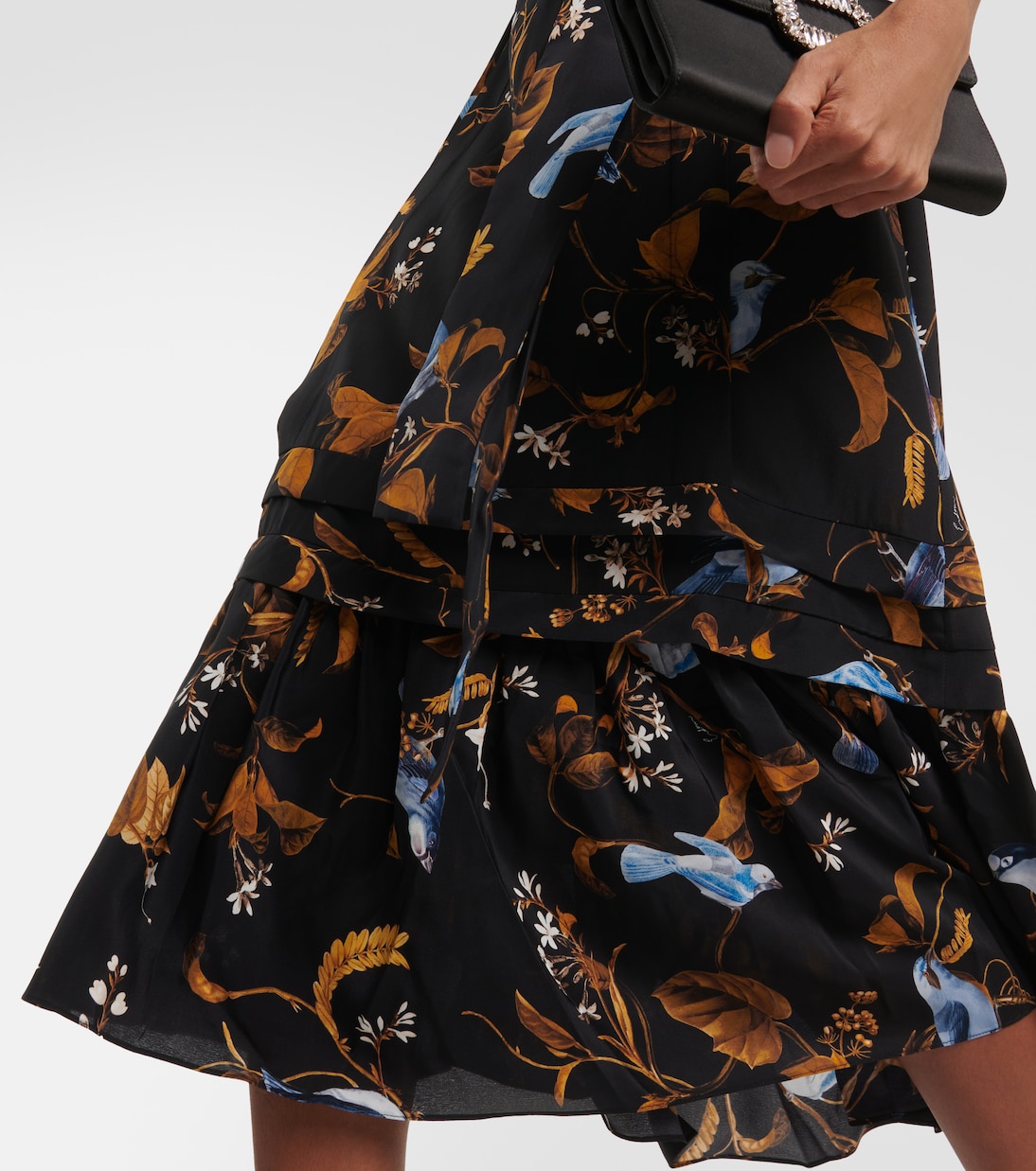 Printed silk midi dress | Erdem