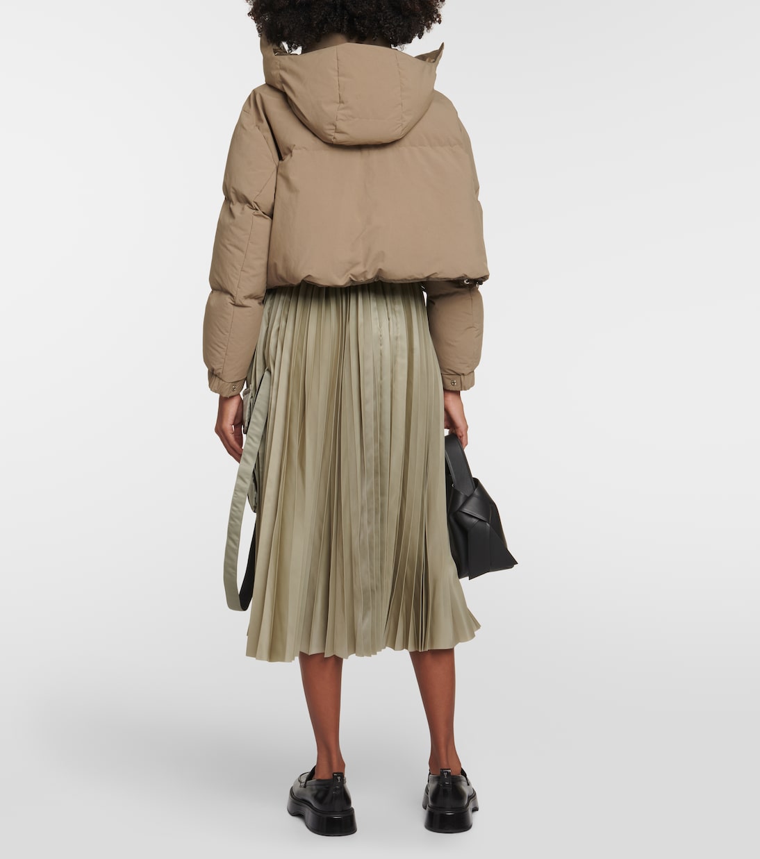 Cropped puffer jacket  | Sacai