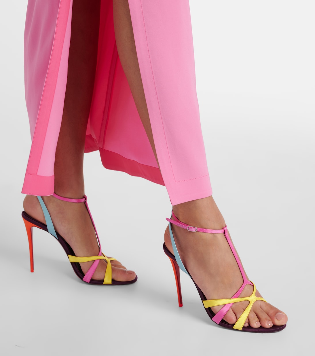 Tangueva 100 satin sandals | Christian Louboutin