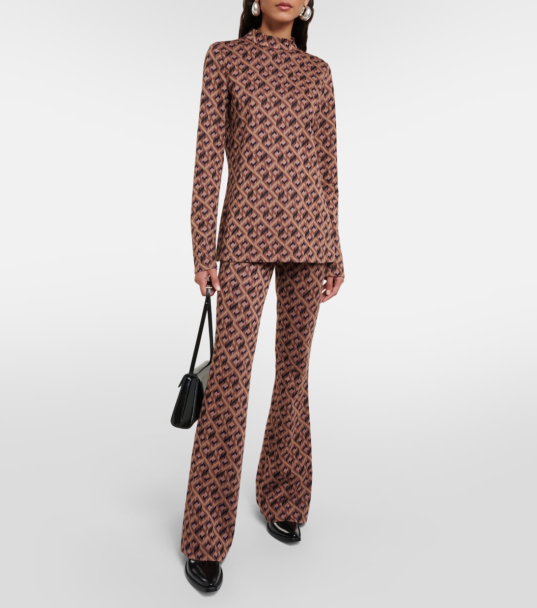 Pantalones flared Greg estampados | Diane von Furstenberg