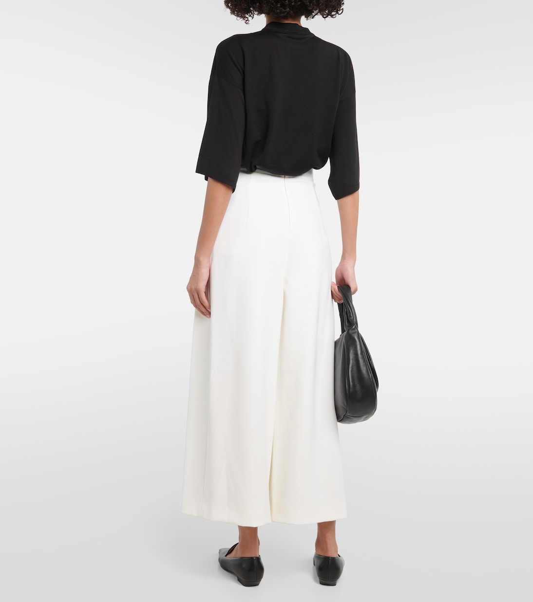 Weite Cropped-Hose Nadja aus einem Wollgemisch | Fforme