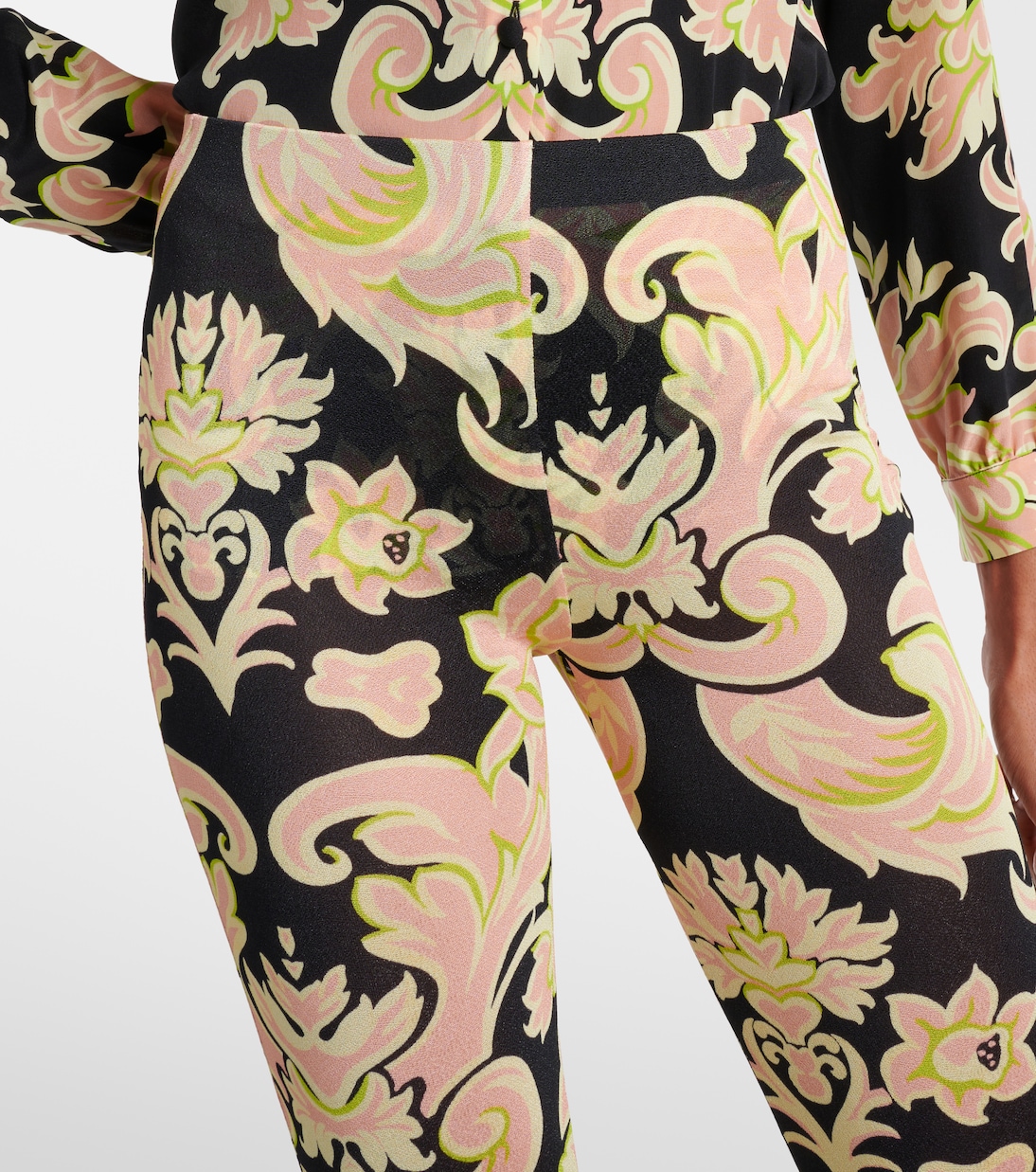 Pantaloni flared in jersey con stampa | Etro