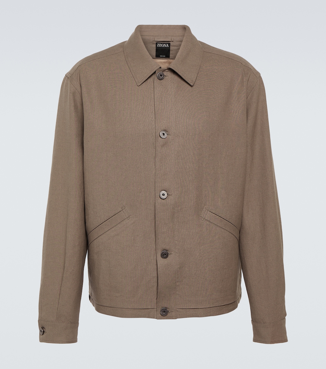 Hemdjacke aus Leinen | Zegna