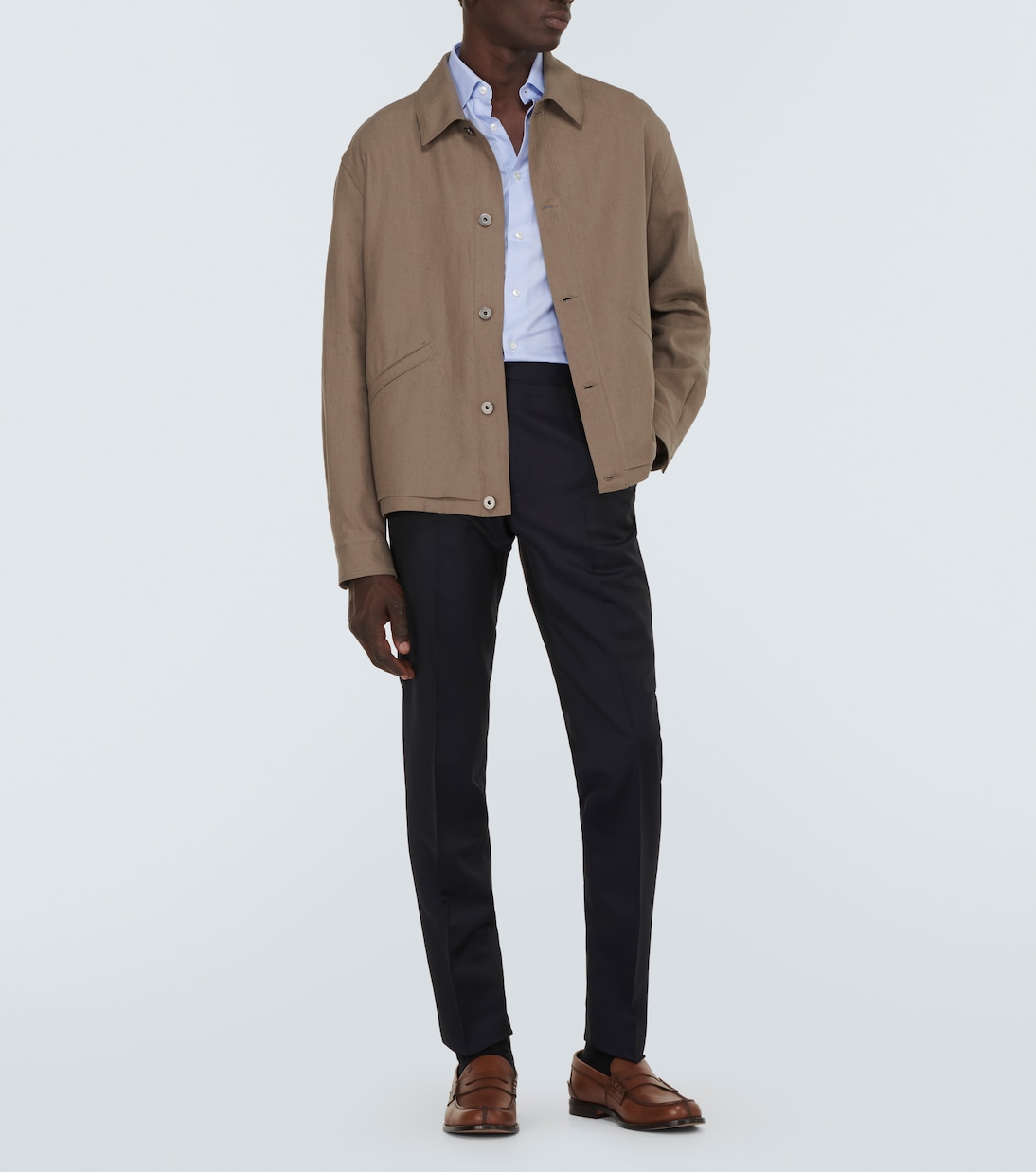 Hemdjacke aus Leinen | Zegna