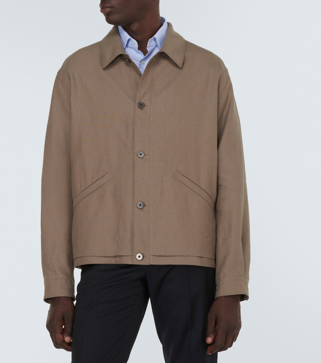 Hemdjacke aus Leinen | Zegna