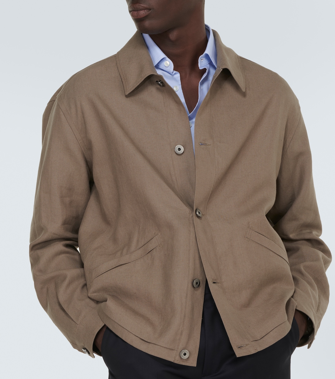Hemdjacke aus Leinen | Zegna