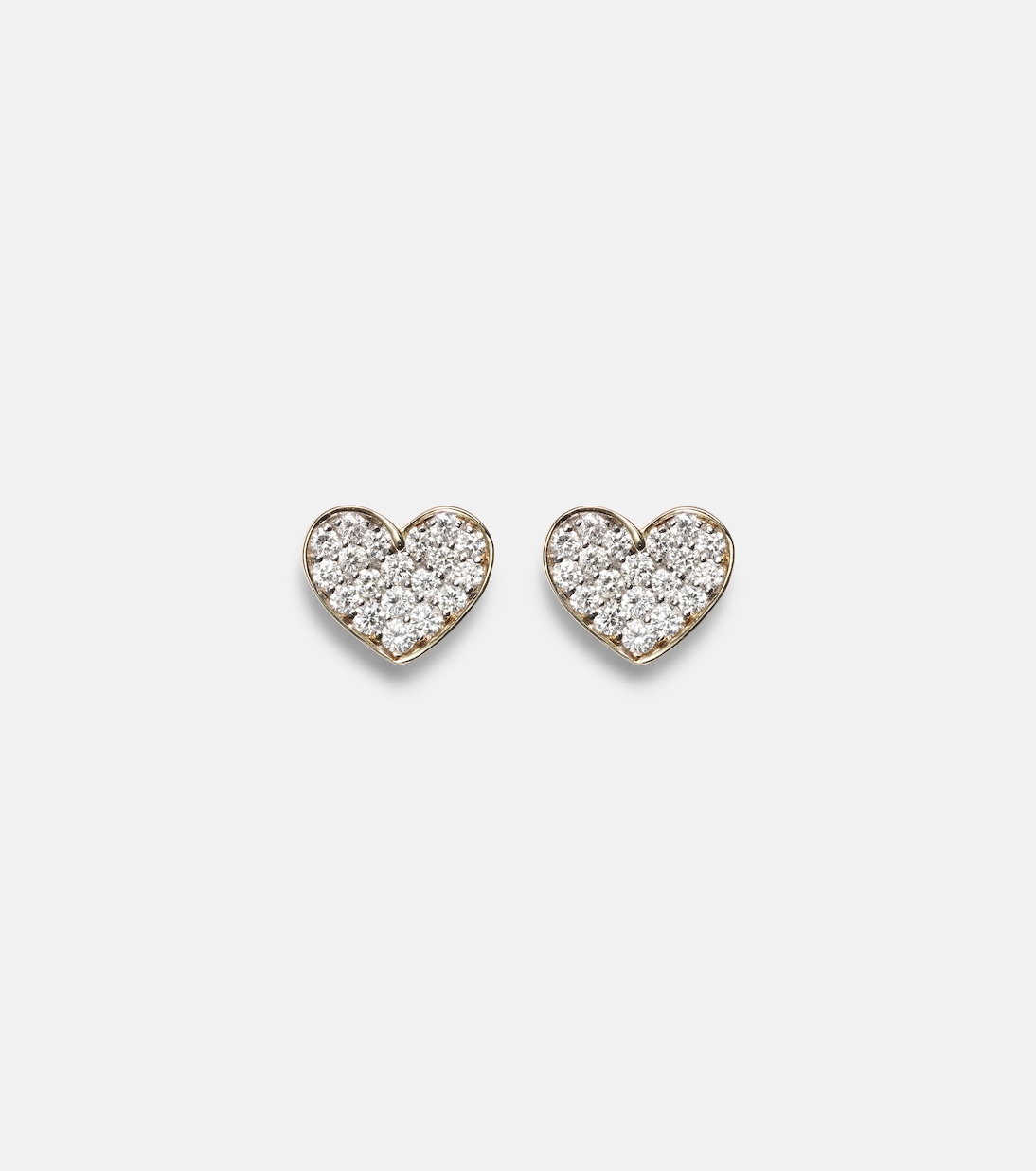 Orecchini in oro 10kt con diamanti 
