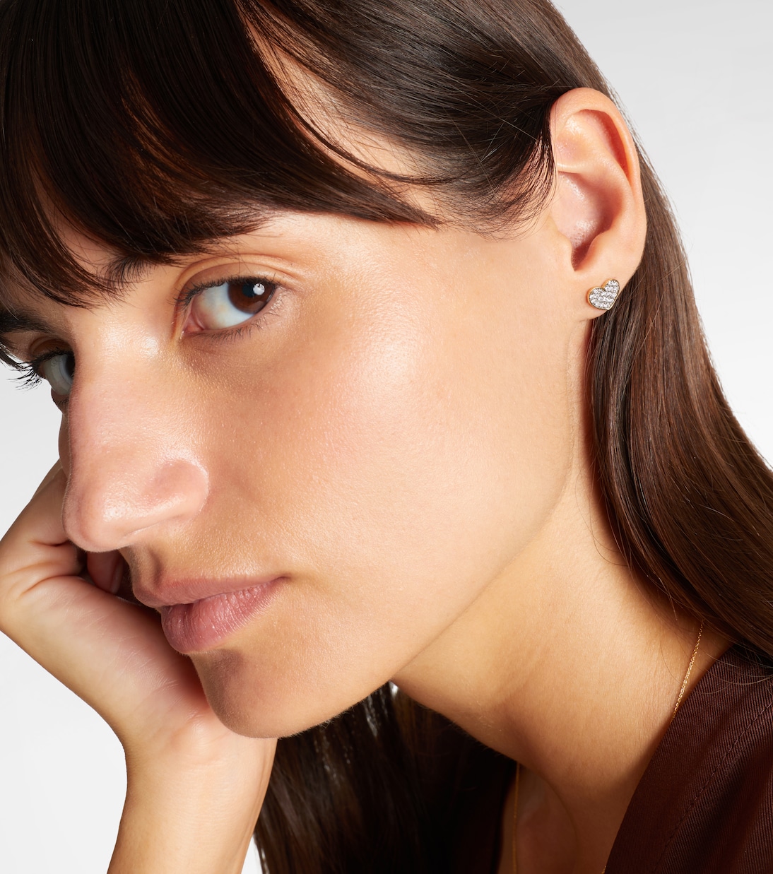 You're Making Me Blush 10kt gold earrings with diamonds | Stone and Strand