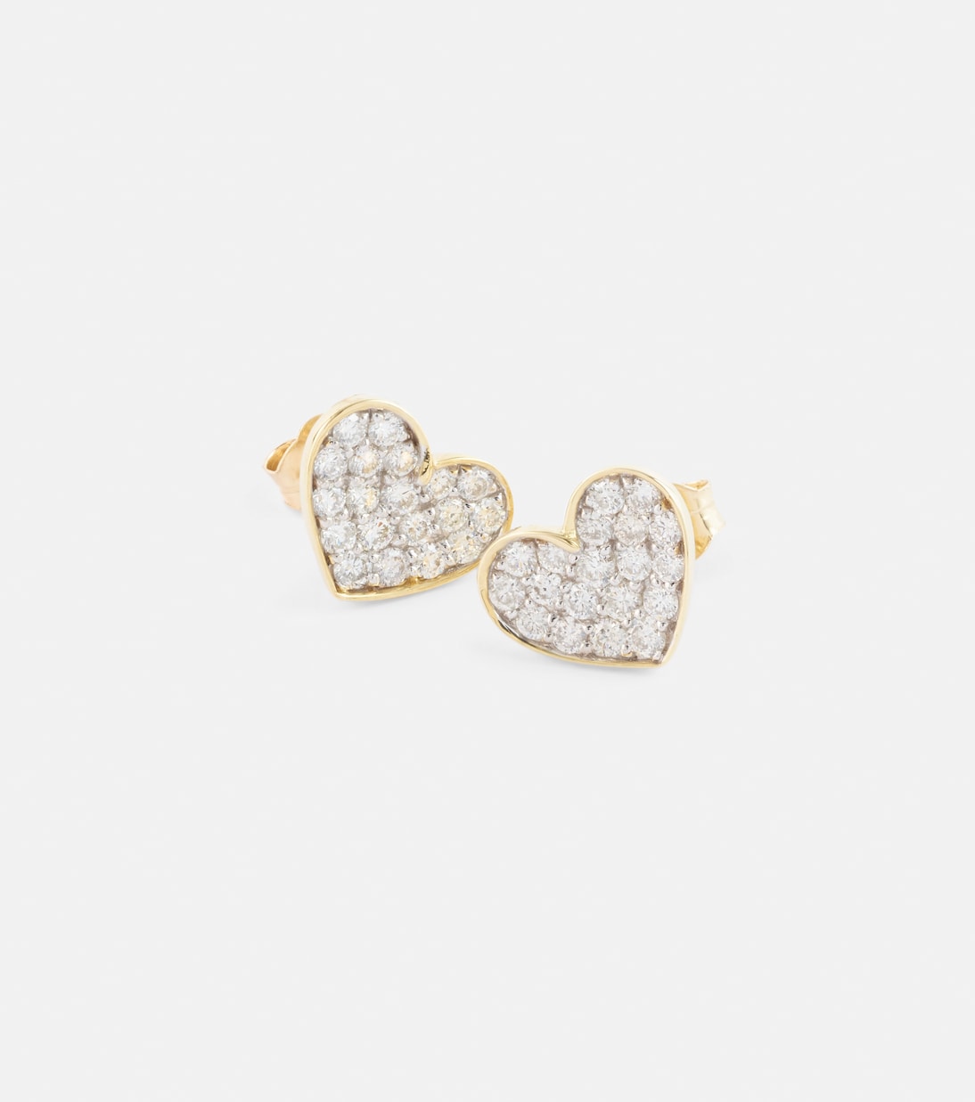 Orecchini in oro 10kt con diamanti 