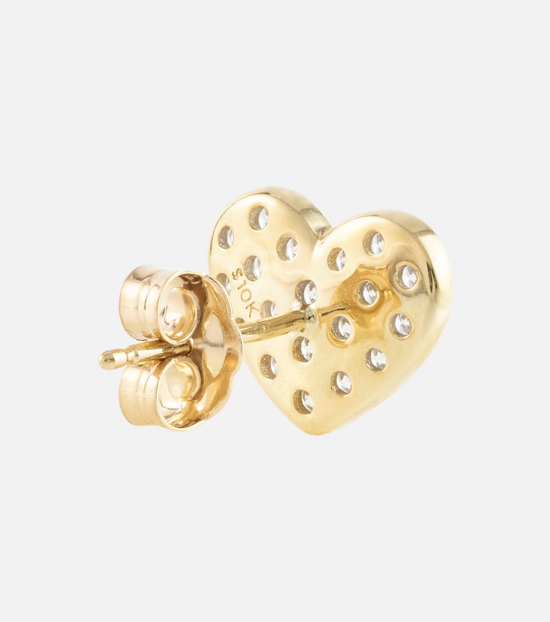Orecchini in oro 10kt con diamanti 