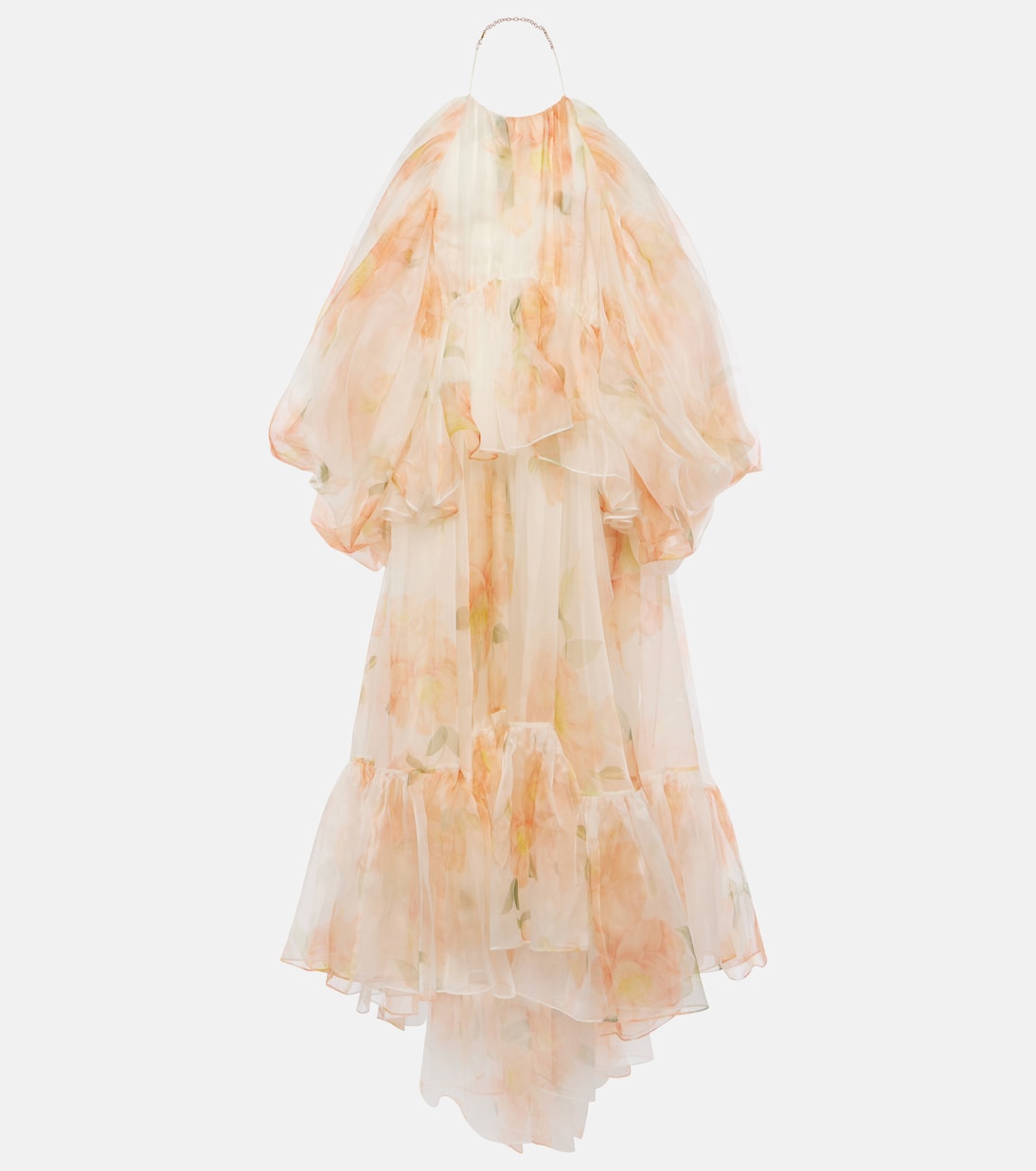 Abito midi Natura in organza di seta | Zimmermann