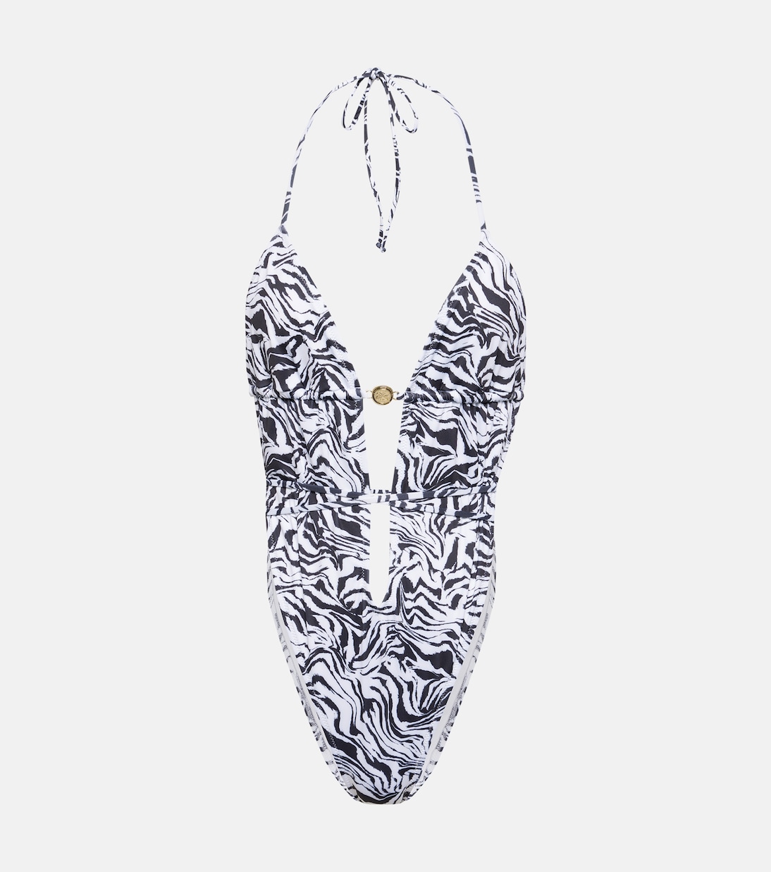 Amur zebra-print cutout swimsuit | Bananhot