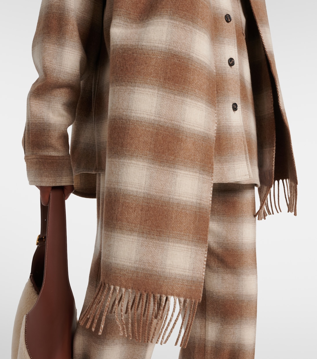 Scialle in lana e cashmere tartan Loro Piana per stile giovane e raffinato