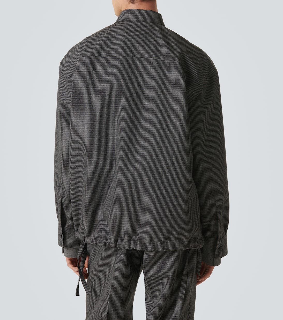 Checked virgin wool overshirt | Jil Sander