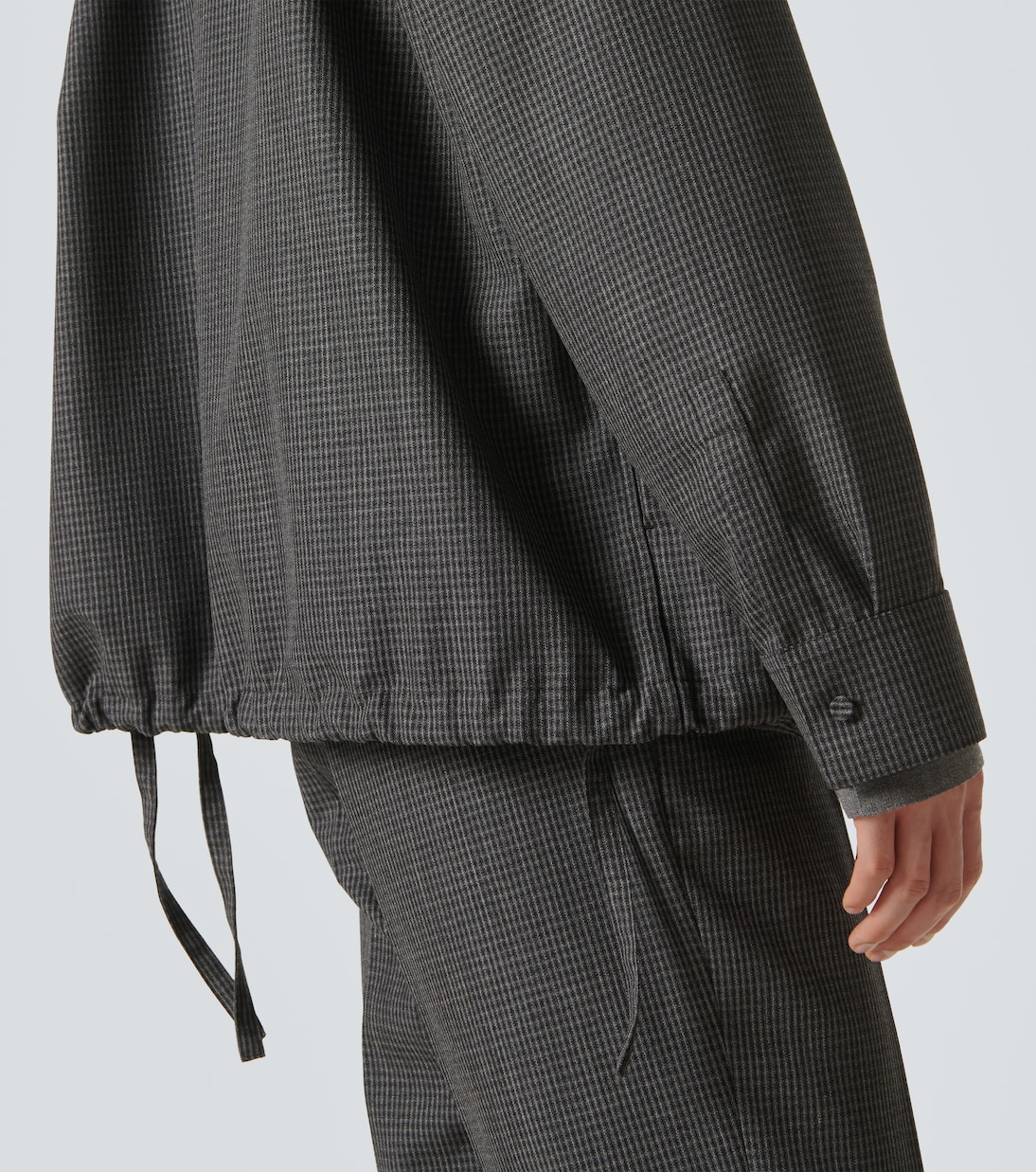 Checked virgin wool overshirt | Jil Sander