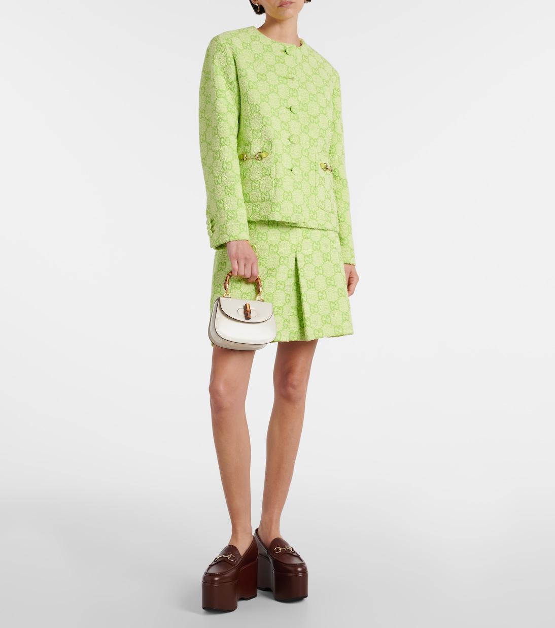 Gucci Bamboo 1947 Mini leather shoulder bag | Gucci