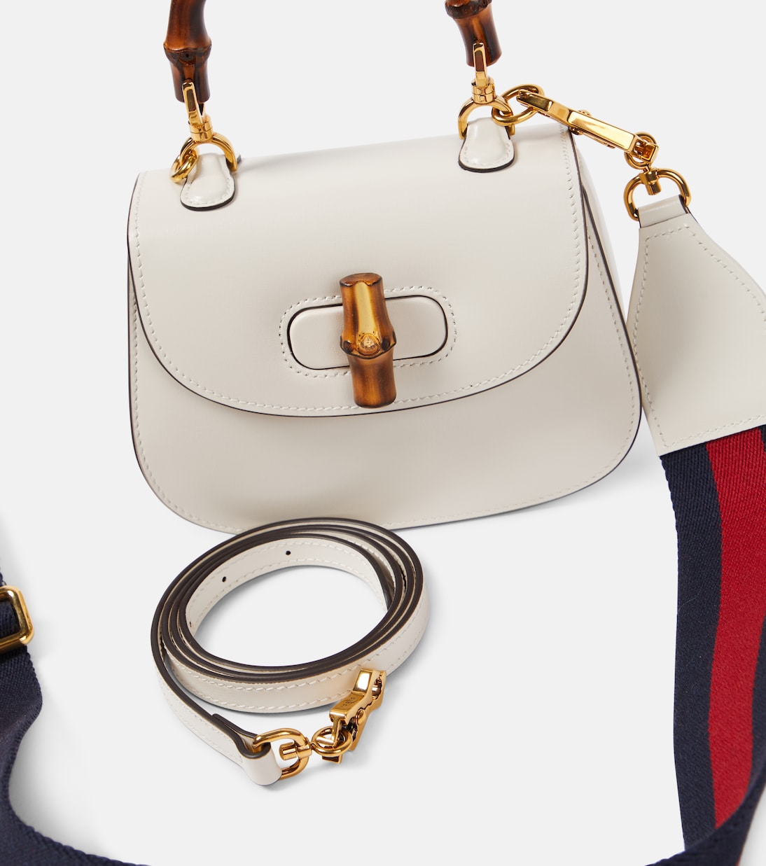 Gucci Bamboo 1947 Mini leather shoulder bag | Gucci