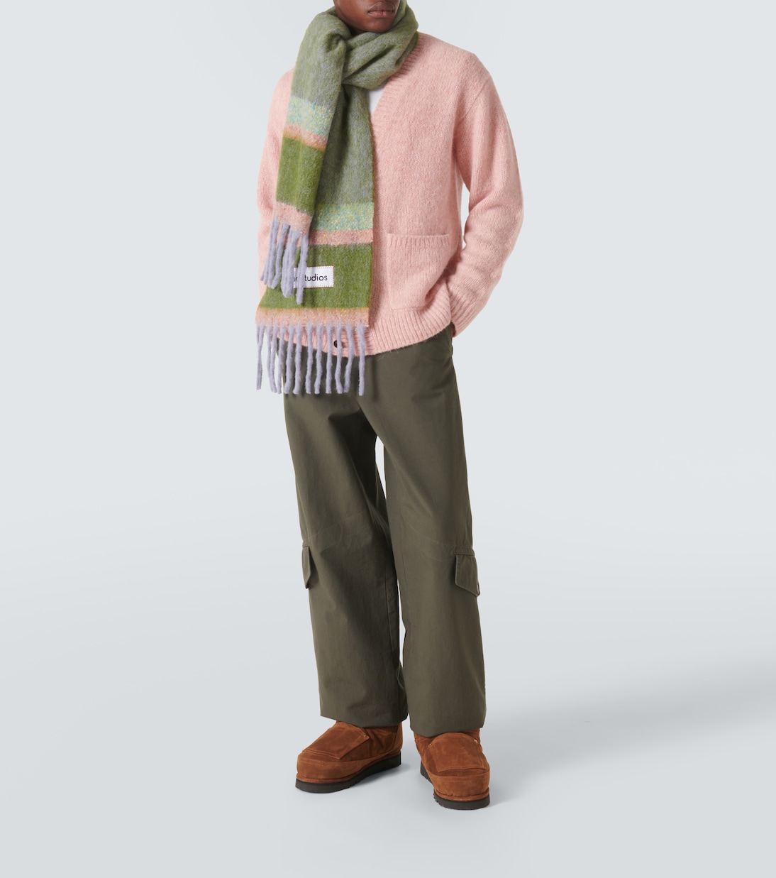 Bottines en daim et shearling | Acne Studios