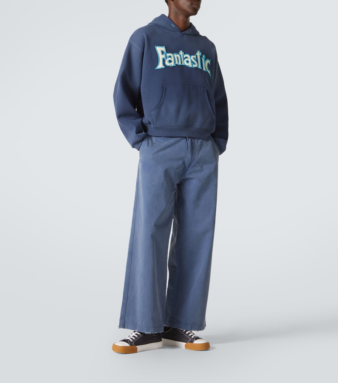 ERL Fantastic パーカー ダークブルー ERL FANTASTIC HOODIE XL