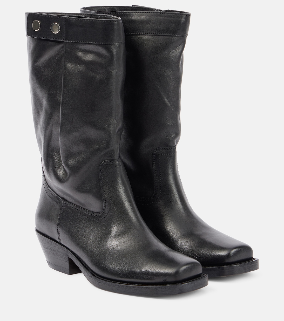Bottines santiags Ademe en cuir | Isabel Marant